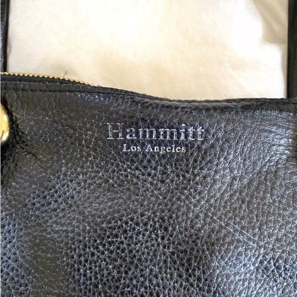Hammitt Los Angeles Daniel Large Black Bag Purse w Gold Hardware Shoulder Strap - Picture 6 of 9